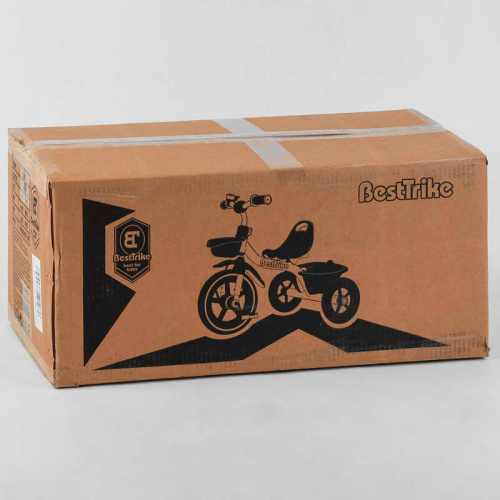 Велосипед дитячий триколісний Best Trike BS-3615 (1) гумові колеса, переднє d = 10 '', заднє d = 8 '', дзвіночок, 2 кошики, в коробці фото 3