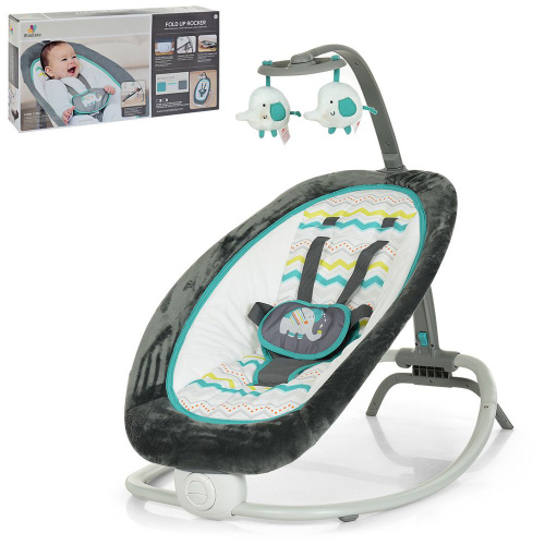 Крісло-шезлонг для немовлят з електро-заколисуванням Mastela 6915 (механізм гойдання: вібрація)
