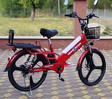 Електровелосипед Dominator PANTHER red (колеса: Ø24", акб: 48V/14Ah/Li-ion, мотор: 500W, пробіг на одному заряді до 45 км, до 35 км/г, червоний)
