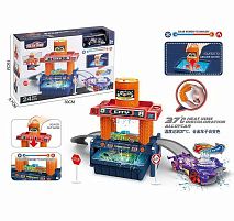 Автомийка 660 S 102 машинка змінює колір, трек, контейнер та бак для води, аксесуари, наліпки, в коробці