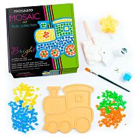 Набір для творчості "Mosaaro" (укр) MA7008 "Vladi Toys", "Потяг", з пластиковою мозаїкою, в коробці