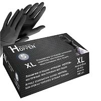 Рукавички нітрилові XL Hoffen 5.0г нестерильні текстуровані б/п 50пар/уп Stenson HFN-13501XL