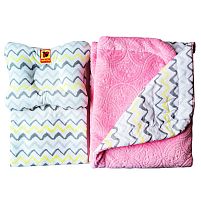 Набір МС 110612-09 "Bed Set Newborn" Сонечко рожеве: подушка, ковдра, простирадло "Масік"