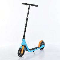 Самокат дитячий Trike SR2-091-BL (двоколіісний, колеса: PU, Ø200 мм, складний, кермо: висота 82-105 см, гальмо задне ножне, підставка, блакитний)
