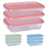 Контейнери харчові 3шт/наб 900мл Stenson (PT-82316)