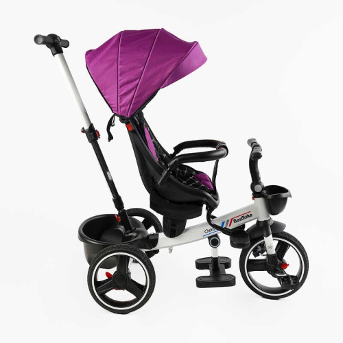 Велосипед дитячий триколісний Best Trike 6390 – 17-502 «Oscar» (колеса: переднє Ø10"/задні: Ø8"/PU, рама: сталь, батьк. ручка, нахил спинки, до 25 кг) фото 2