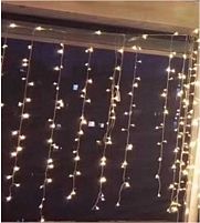 Гірлянда C 61481-65 Y 3.6 метрів, шторка, жовте світло, від USB, 8 режимів, у коробці