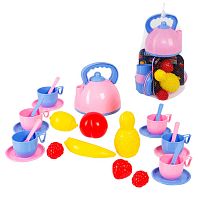 Набір посуду "Magic Picnic" 4910 "Bamsic", посудка, продукти, чайник, в сітці