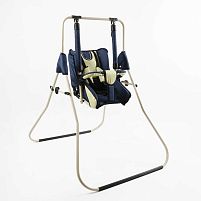 Гойдалка підлогова Алінка 207274 (спинка: регульований нахил/положення сидячи-лежачи, пластик, до 20 кг, темно-синій)