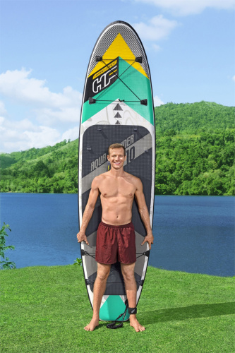 Надувна дошка для серфінгу - каяк Hydro Force Aqua Wander TravelTech 10′ BestWay 65375 (12*84*305 см, весло, ліш, насос, сидіння, сумка, до 120 кг) фото 15
