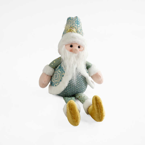 Новорічна декоративна іграшка C 67850 сидяча, висота в сидячому положенні: 27 см, дзвоник, в пакеті