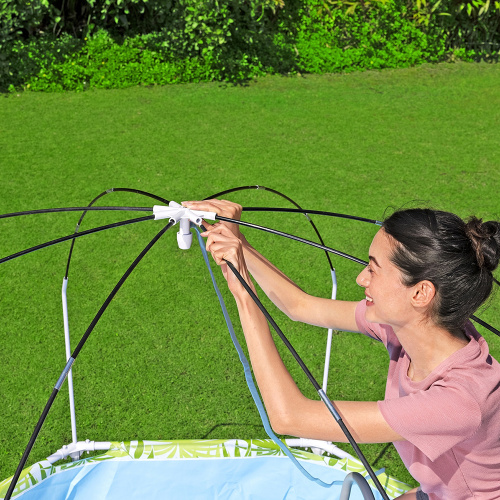 Каркасний басейн Bestway 56432 (51*244 см., об'єм 1688 л., тент-парасолька з душем, серія: Splash-in-Shade Play) фото 9