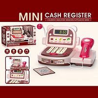 Касовий апарат 6841 A 2 кольори, функціональний калькулятор, сканер, звук, підсвічування, висувна шухляда, картка, мікрофон, в коробці