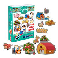 Набір магнітв "Funny Farm" ML4031-10 EN "Magdum", в коробці