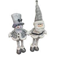 Фігура новорічна "Santa Snowman" 71см (ноги-телескоп) Stenson R96534