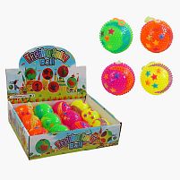 М`яч стрибун C 70430 ЦІНА ЗА 12 ШТУК В БЛОЦІ, підсвічування, пискавка, в коробці