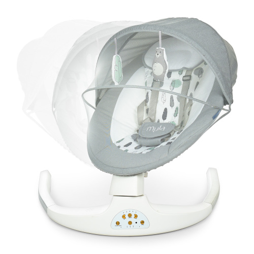 Крісло-шезлонг для немовлят з електро-заколисуванням El Camino ME 1074 MYLA Soft Mint (механізм гойдання: поворотний) фото 4