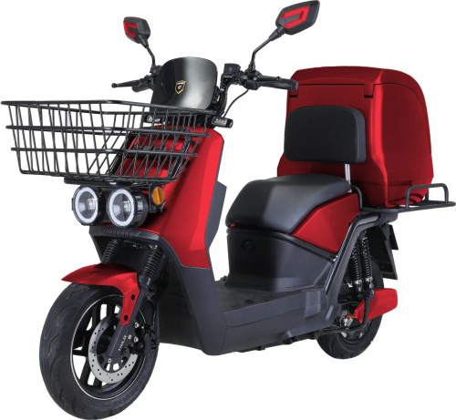 Електроскутер (Tailg) TLG Gear Red (колеса: Ø12", акб: 2*72V/27Ah/Li-ion/з'ємна, мотор: 2900W, пробіг на одному заряді до 150 км, до 90 км/год, чер.)