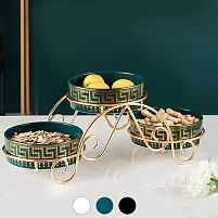 Підставка для фруктів та десерту "Corinthian" 3яр. 47*19*18.5см Stenson (YG01094-GD)