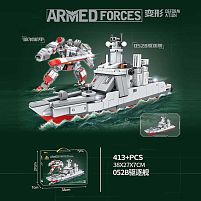 Конструктор 84180 “Корабель-трансформер”, 2 в 1, 413+ елементів, в коробці