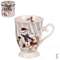 Чашка новорічна "Snowman's friends" 300мл Stenson R36268