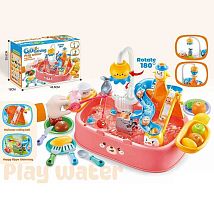 Риболовля H 365 A Штрихкод=00181 мийка, автоматичний принцип роботи крана, лійка, кульки, вудка, рибки, продукти, посуд, гірки, в коробці