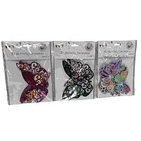 Декор святковий "Butterfly 3D" 12шт/уп 15см Stenson R80146