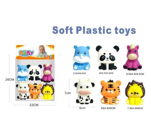 Іграшка для ванни 508-366 6 штук в пакеті