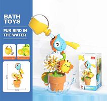 Гра для ванни CC 786 A "Пташечка", механічний принцип роботи, лійка, присоски, в коробці
