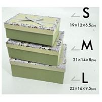 Коробка подарункова "Ornament" 3шт/наб 23*16*10/21*14*8/19*12*7см Stenson R33290G