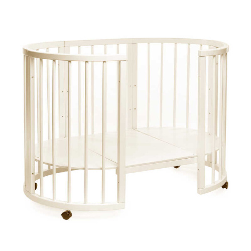 Ліжечко дитяче БУК "Обрій" колір - ваніль, без шухляди DS-8021 маятниковий механізм фото 4