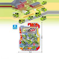 Набір машин 898 E-103 інерція, 8 машинок, в слюді