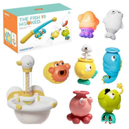 Риболовля YB 17716 рибки, сачок, присоски, в коробці