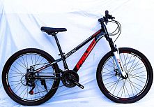 Велосипед двоколісний спортивний Corso PJ-24631 «Project» (колеса Ø24"/гума, рама: 11"/алюміній, швидкостей: 21, обладнання SunRun)