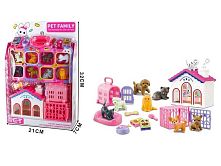 Будиночок 136-9 A 4 собаки, 4 коти, аксесуари, переноски, в коробці