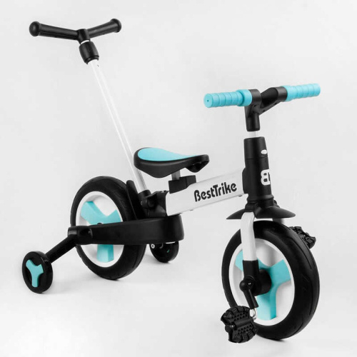 Велосипед дитячий триколісний Turbotrike дитячий триколісний BestTrike 56659 (1) колеса PU 10'', батьківська ручка, знімні педалі