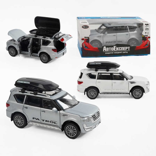 Машинка 50915 "Авто Експерт" 2 види, металопластик, 1:32, звук, світло, інерція, відкриваються двері, в коробці