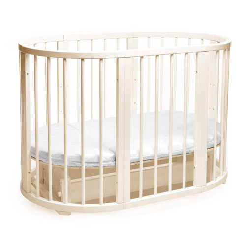 Ліжечко дитяче БУК "Обрій" колір - ваніль, без шухляди DS-8021 маятниковий механізм фото 2