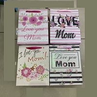 Пакет подарунковий паперовий L "Love Mom" 30*40*12см Stenson (R91196-L)