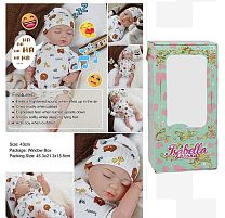 Пупс QM 24008 A "TK Group", функціональний, датчик руху, звуки: сміх, плач, засинає, висота: 42 см, гумовий, озвучені репліки англ. мовою, аксесу