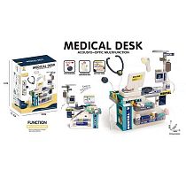 Набір лікаря 930 на батарейках, звук, підсвічування, стетоскоп, термометр, монітор, інструменти, аксесуари, в коробці