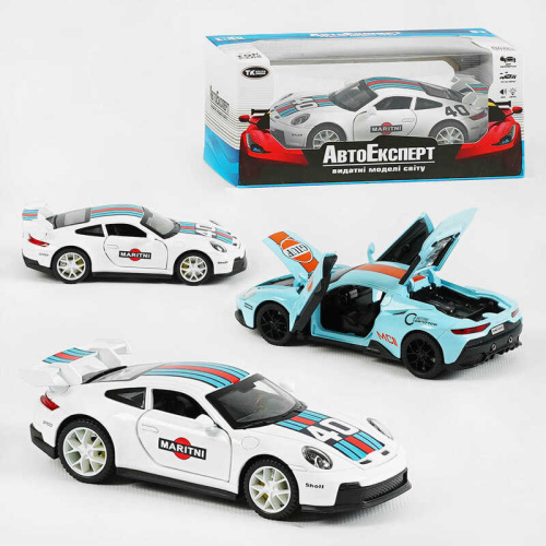 Машинка 78377 "Авто Експерт", 2 види, металопластик, 1:32, звук, світло, інерція, рухомі елементи, в коробці (163483)