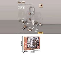 Набір лікаря YJ-Z 1-15 киснева маска, стетоскоп, ножиці, щипці, шприц, ліки, в коробці