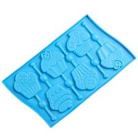 Форма силікон для льодяників 6шт/л 27.5*16.5*1см Stenson R41028
