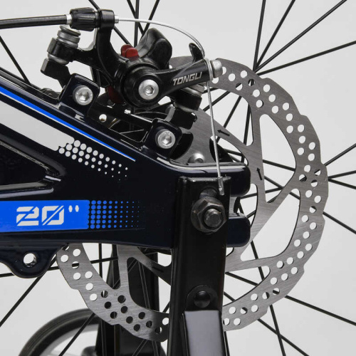 Дитячий магнієвий велосипед 20'' CORSO «Speedline» MG-64713 (1) магнієва рама, дискові гальма, додаткові колеса, зібраний на 75% фото 8