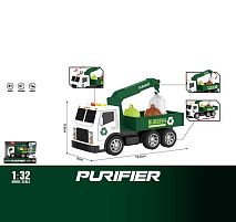 Спецтехніка WY 1132 A світло, звук, інерція, кран, масштаб 1:32, гумові шини, в коробці