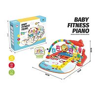 Килимок 688-25 піаніно, мелодія, підсвічування, 4 брязкальця, в коробці