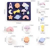 Логічна дошка C 64048 сортер за формою, гумова, 12 гумових фігурок, в пакеті