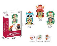 Гра баскетбол YL 1022-39 мішень, бластер, 3 патрони на присосці, насос, баскетбольний м'яч та сітка, у коробці