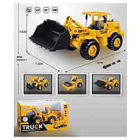 Спецтехніка JKL 139 “Екскаватор”, розмір: 18х7.5х7.5 см, інерційний механізм, рухомий ківш, гумові шини, МІКС ВИДІВ